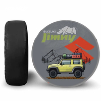 Housse de roue de rechange pour caravane avec ouverture zippée pour un accès facile, imperméable, résistante aux UV, protection de roue pour caravane et camping-car