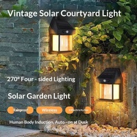 Lampe Murale Solaire LED Sans Fil Extérieure IP65 Étanche avec Détecteur de Mouvement pour Jardin et Décoration de Clôture 2026