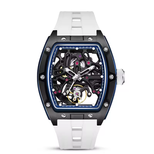 นาฬิกาข้อมืออัตโนมัติแบบโครงกระดูกโปร่งแสง รุ่น 2242 นาฬิกาจักรกลหรูหราสำหรับผู้ชาย นาฬิกาธุรกิจดีไซน์หรูหรา - Product Image 3