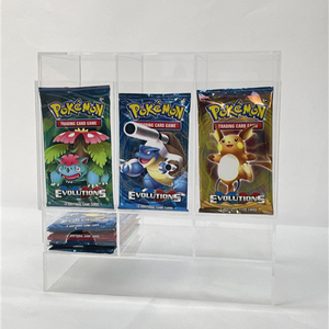 Distributeur de <span class=keywords><strong>cartes</strong></span> booster en acrylique transparent moderne et écologique à 6 emplacements avec option de logo personnalisé pour l'affichage des paquets TCG - Product Image 2