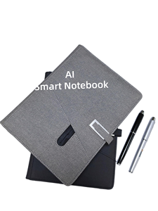 Carnet intelligent IA avec chargement sans fil, agenda, batterie externe 8000 mAh, format A5, en <span class=keywords><strong>cuir</strong></span> PU, planificateur professionnel avec clé USB et câble 3-en-1 - Product Image 4