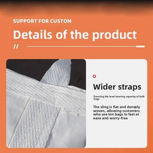 Sacs en vrac <span class=keywords><strong>de</strong></span> 2000 kilogrammes avec anneaux croisés pour un <span class=keywords><strong>levage</strong></span> sécurisé, en polypropylène, sacs tonnables géants. - Product Image 2