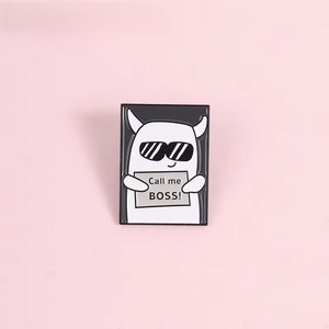 Pins en émail amusants 'Call <span class=keywords><strong>Me</strong></span> BOSS' et 'Cool Cartoon Boss', broches, badges de revers, accessoires pour sacs à dos, cadeaux pour amis - Product Image 2