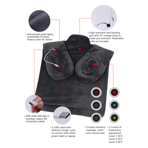 USB Elektrisches Schulterwärmer-Pad mit Gewicht und Massagefunktion für den Nacken - Product Image 2