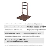 Barre d'appui mobile au sol pour lit, réglable en hauteur, pour aider à se lever ; Garde-corps adapté aux personnes âgées KY-1511 Garantie à vie