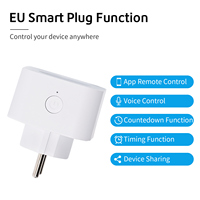 Vente directe usine – Prise intelligente Wi-Fi Tuya 16A UE, compatible Alexa Google Home, avec sécurité enfant, certifiée CE ROHS FCC, garantie 12 mois