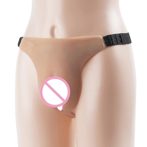 Travesti ladyboy gode pantalon TS silicone CD mâle sex toys pour homme caché T pantalon oxymoron string sexy pour homme