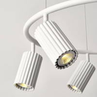 Luminaire suspendu en aluminium directionnel, cylindrique, à angle réglable, LED, lampe de restaurant, éclairage commercial pour salle à manger, 6000K, lumière du jour