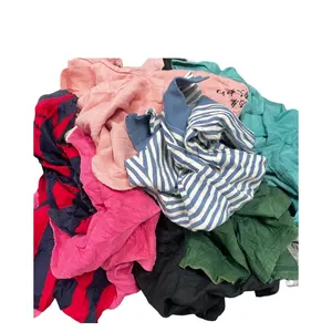 Industrial use dark color textile cuttings waste cotton waste rags in uae wping rags