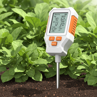 Testeur de sol 7-en-1 N64 avec double aiguille pour l'acidité, l'alcalinité, la température, l'humidité, la valeur du pH, la fertilité, l'illumination et l'EC