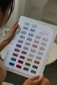 Set di Gel per Unghie Youse 36 Colori Mengjing Island Cat Eye, Perline di Vetro, Polvere Fine, Colla Speciale per Nail Art - Product Image 2