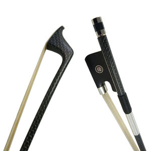 <span class=keywords><strong>Archet</strong></span> de <span class=keywords><strong>violoncelle</strong></span> en fibre de carbone noire de haute qualité à bas <span class=keywords><strong>prix</strong></span> Sinomusik, fabriqué en Chine avec une grenouille en ébène perlé de couleur, logo personnalisé - Product Image 3