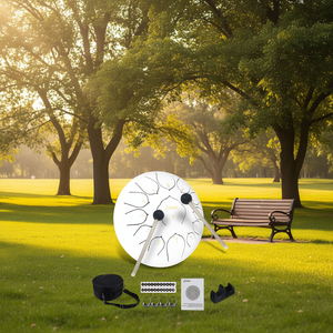 Tambor de Lengüetas de Acero Lagrima de 12 Pulgadas y 13 Notas con Mazos, Pegatinas, Púas para Dedos, Funda de Transporte, Instrumento de Percusión Hecho a Mano - Product Image 2