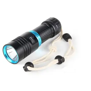 צלילה פנס LED בהיר אור פנסים 100M מתחת למים עמיד למים צלילה לפיד צלילה פנס מנורת 26650 סוללה
