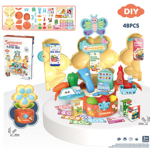 Jeu de cuisine d'imitation DIY pour enfants d'âge préscolaire, jouets alimentaires, vaisselle, jeux de cuisine, ensemble de maquillage, jeu d'imitation pour bébé - Product Image 2