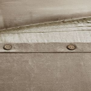 DB ชุดเครื่องนอนหนังกลับเทียม7ชิ้นผ้าคอตต้อนพิมพ์ลายดอกไม้สีพื้นผ้าทอเทคนิคการถักแบบเรียบสำหรับบ้านงานแต่งงานโรงแรมขนาดคิงไซส์ - Product Image 5