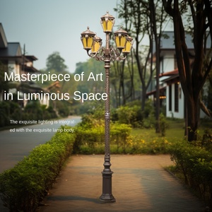 เสาไฟถนนสไตล์วินเทจสำหรับตกแต่งสวน ลานบ้าน และพื้นที่คนเดิน - Product Image 6