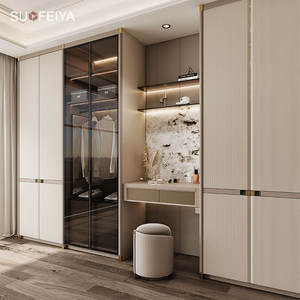 Suofeiya High Quality Customized White Wooden Walk-in Closet Modern Home and Hotel Bedroom <strong>Furniture</strong> - Product Image 3