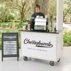 Carrito Móvil Moderno para Exhibición de Café, Helados, Dulces y Otros Productos, Ideal para Exteriores y Hospitales Móviles - Product Image 4