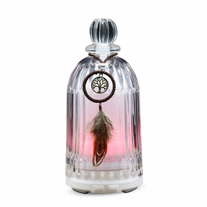 Changlin Home Ultrasonic Diffuser 0.5L Glass Tank Aromatherapy <b>Humidifier</b> With Led Light For Bedroom And Desk Use - Product Image 5