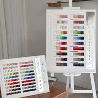 Kit Complet de 210 Couleurs de Gel à Ongles avec Présentoir – Gels UV Solides, Effet Œil de Chat et Pailletés pour Nouveaux Salons de Manucure
