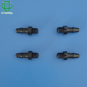 JU Pipe Fitting Nylon Threaded External Straight Hose Connector 10-32UNF 1.6-3.2mm <b>Plug</b> In <b>Adapter</b> - Product Image 2