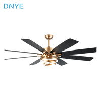 Ventilateur de plafond LED de 72 pouces avec 8 pales réversibles, moteur DC, télécommande, design moderne industriel en métal, ventilateur électrique avec lumière