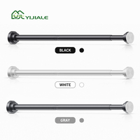 YIJIALE Tringle à rideau à tension de 23 mm pour usine de 30 m², 0,7-1,3 m pour porte, fenêtre, patio, sans perçage, verrouillage par torsion, acier robuste, salle de bain