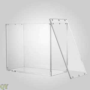 QY magnétique acrylique Booster boîte vitrine UV protection carte à collectionner support de stockage clair collecteur vitrine - Product Image 4