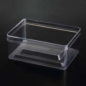 Boîte rectangulaire surélevée en plastique PS transparent en gros, jetable, <span class=keywords><strong>pour</strong></span> biscuits, craquelins, biscuits Graham, biscuits Ladyfinger, bretzels, cupcakes, produits de boulangerie - Product Image 5