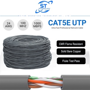 Cable LAN <span class=keywords><strong>UTP</strong></span> Cat 5e CMR, Par Trenzado <span class=keywords><strong>de</strong></span> 8 Conductores, 24AWG, Cobre Sólido Recocido, Cubierta <span class=keywords><strong>de</strong></span> PVC LSZH Gris, Cumple con ANSI/TIA-568.2 - Product Image 3