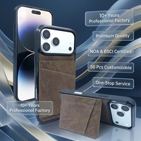 Étui portefeuille en cuir PU vintage de qualité supérieure pour iPhone 15-18 Pro Max, avec protection antichoc à 360 degrés