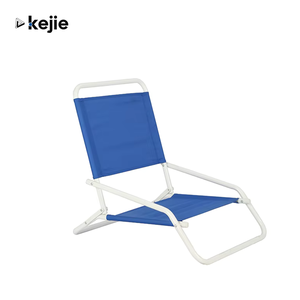 Silla Plegable Kejie Azul Marino de 1 Posición, Ligera, Moderna, de Acero Inoxidable, Fácil de Transportar, para Exteriores, Estilo Pesca, Asiento Bajo - Product Image 1