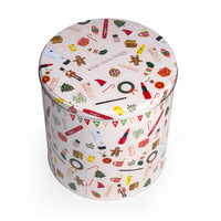 Boîte ronde en fer blanc personnalisée pour l'emballage de jouets artisanaux et de cosmétiques avec logo et impression sur mesure