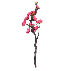 Fleur artificielle de prunier à tige unique en soie pour décoration de mariage et de maison, style chinois - Product Image 5