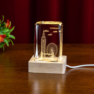Puente pequeño, venta al por mayor, personalización, recuerdos turísticos, regalos, Reino Unido, Londres, ojo tallado, grabado de cristal láser 3D, artesanías de cristal - Product Image 2