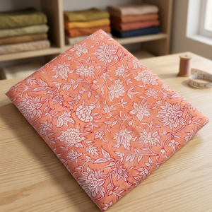Tissu Popeline 100% Coton Peigné à Motif Floral, Largeur 53/54, Tissé Respirant, 100 GSM, Poids Moyen, Imprimé à la Main, Textile de Maison - Product Image 4