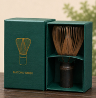 Fouet à matcha japonais traditionnel écologique en bambou, agitateur à 100 brins pour la cérémonie du thé matcha en poudre