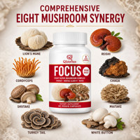 Qbioflex Offre Spéciale : Capsules Cérébrales Concentrées avec Extrait de Champignons et Extrait de Cordyceps – Complément Alimentaire pour Adultes
