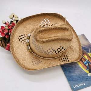Sombrero de Vaquero de Paja de Poliéster Enrollable para Hombre, a la Moda, de Alta Calidad y Bajo Precio, con Logotipo Personalizado, para Viajes, Pesca y Deportes - Product Image 4