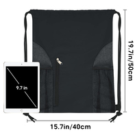 Conception de logo personnalisé Sports de plein air imperméables Fitness Gym Sports Sac à cordon