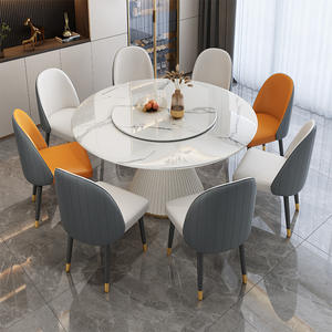 Mesa <span class=keywords><strong>de</strong></span> comedor sencilla y moderna, silla combinada ligera, mesa <span class=keywords><strong>de</strong></span> pizarra <span class=keywords><strong>de</strong></span> lujo, madera maciza para apartamento pequeño, tocadiscos Normcore para el hogar - Product Image 3