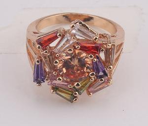 Turkish Design 18K Gold <b>Ring</b> Luxury Yellow Gold Plated <b>Statement</b> <b>Ring</b> Trending Exotic Fashion Jewelry NonTarnish Copper Alloy - Product Image 3