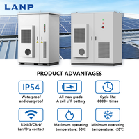 Système de stockage d'énergie industriel et commercial tout-en-un 125 kW 241 kWh, armoire extérieure, refroidissement par air, batterie LiFePO4 haute tension