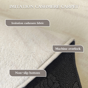 Nhà Thiết Kế Mới Có Thể Giặt Sang Trọng Giả Len Màu Be Phòng Khách Thảm Phòng Ăn Teppich Thảm Cho Sofa Trang Trí Nội Thất - Product Image 4
