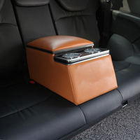 Boîte de rangement universelle simple pour porte-gobelets, accoudoir de voiture et siège arrière