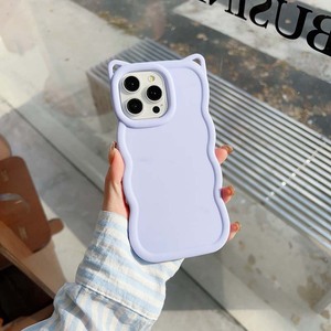 Funda Protectora para Teléfono Móvil de TPU de Silicona con Diseño de Orejas de Gato de Dibujos Animados, con Borde Ondulado Grande, para Oppo A3X A80 A60 A59 A5 <span class=keywords><strong>A9</strong></span> A11X A31 A57 A1K F11 - Product Image 1