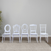 Chaise Chiavari en résine durable à prix abordable, idéale pour les mariages en plein air, les fêtes et les jardins – Chaises élégantes en plastique