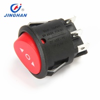 Interrupteur à bascule rond JINGHAN 6 broches ON-OFF T105 55 Dia 22mm 6a 250v 10a 125v DPST Max. 250Vac