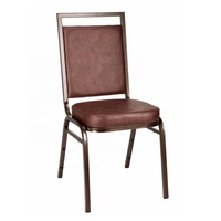 Chaise de banquet carrée de buffet moderne avec cadre en métal durable et confortable pour l'atelier d'hôpital d'appartement et l'utilisation de parc